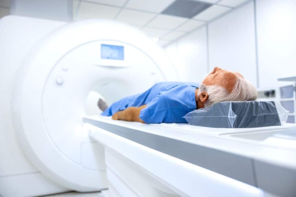 Haimasyöpä MRI - skannaus.